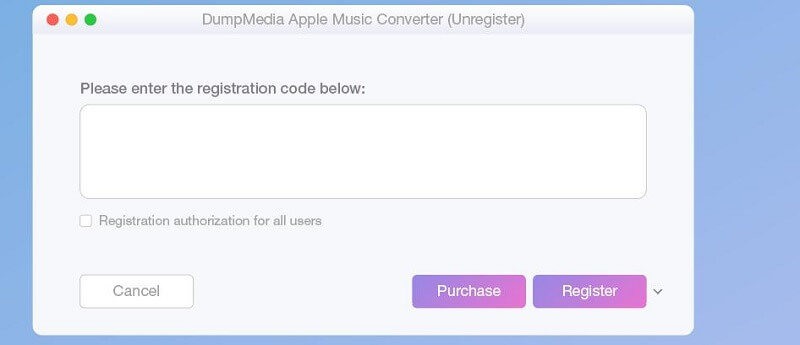 Apple Music Converter Registerを有効にする