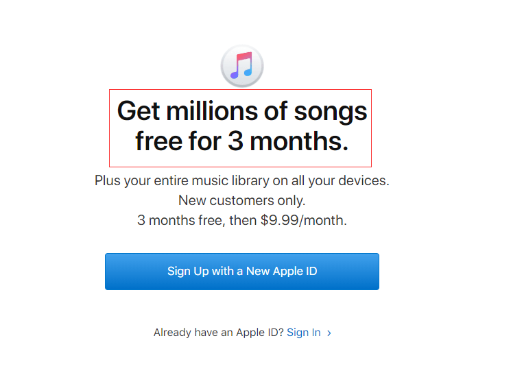 Apple Music 3ヶ月トライアル