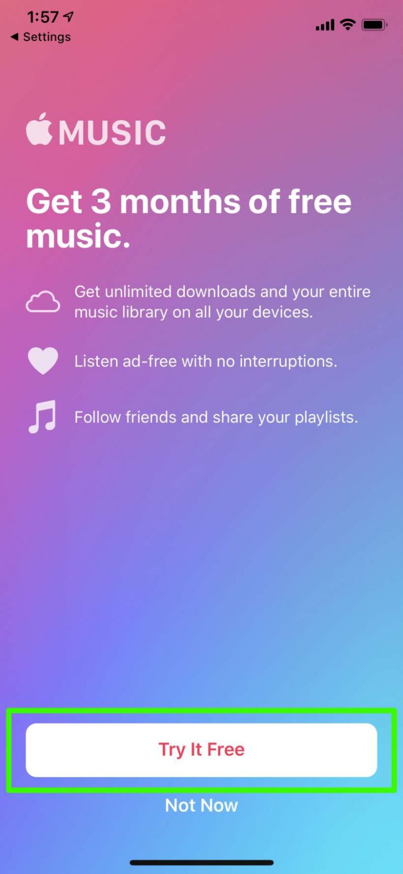 AppleMusicのXNUMXか月トライアルでAppleMusicのハックを手に入れよう