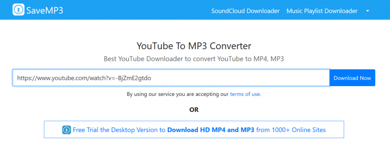 最高のYouTubeミュージックダウンローダーSaveMP3