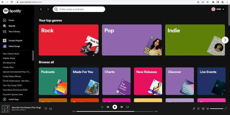 修正 Spotify Webプレーヤーが機能しない