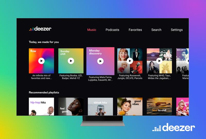 Deezerにログインして、プレイリストを受信する