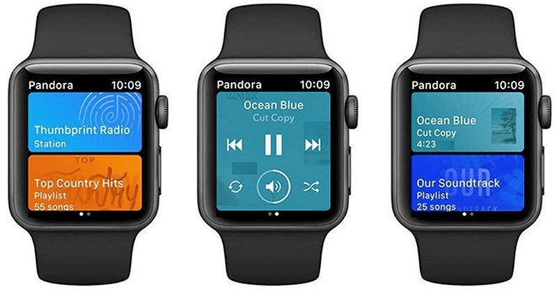 Pandora オフライン Apple Watch