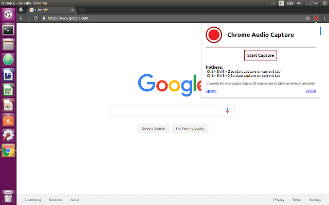 Chrome拡張機能を使用してオーディオを録音する