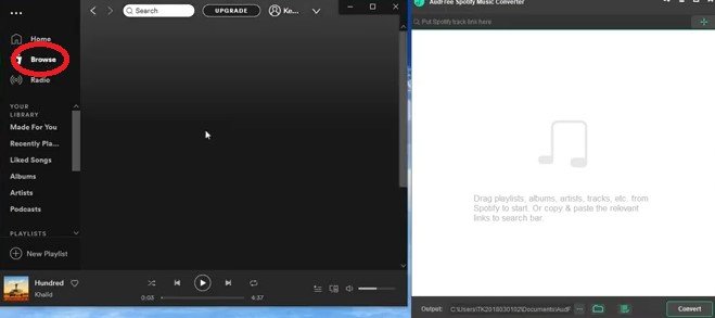 Audfreeに曲を追加する