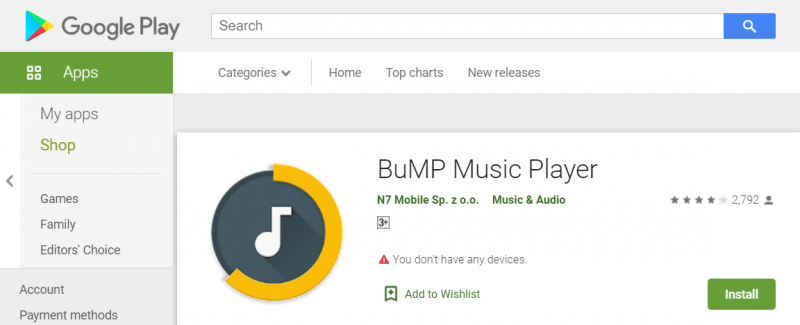 BuMP Music Playerをダウンロード