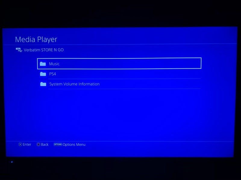 USBをPS4に接続して曲を楽しむ