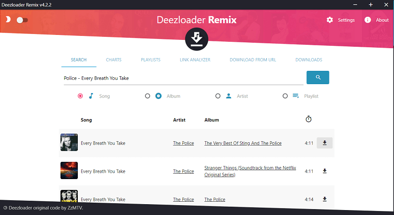 DeezerloaderRemixをダウンロードする