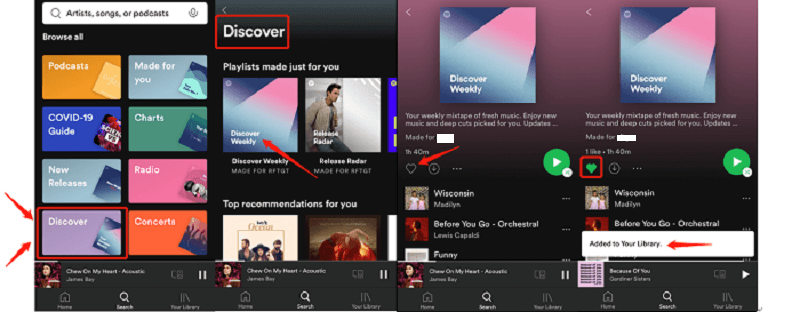 SpotifyでDiscovererWeeklyを聴く