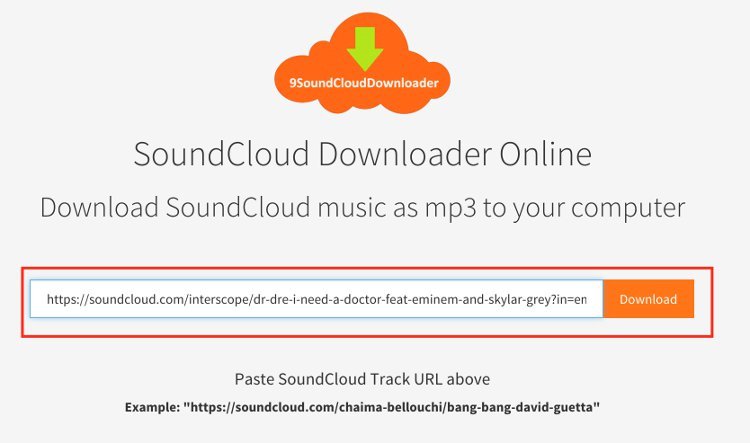 SoundCloudミュージックをダウンロード