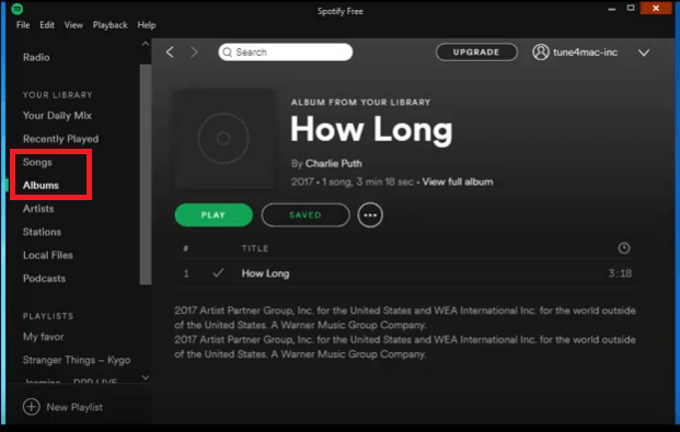 Spotifyアカウントを開く