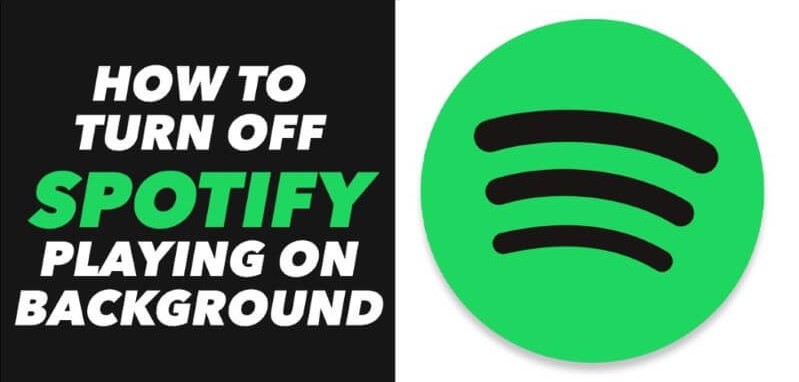 遊び方を示す Spotify バックグラウンドで