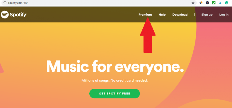 Spotifyアプリ内でSpotify音楽をダウンロードする