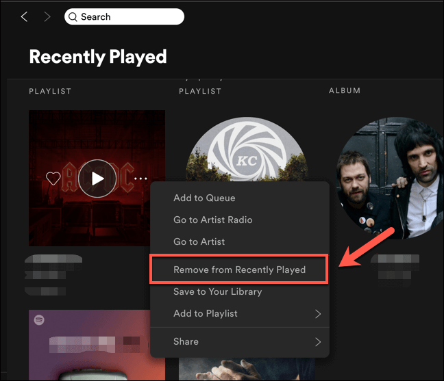 Spotifyで最近再生したものを削除する方法