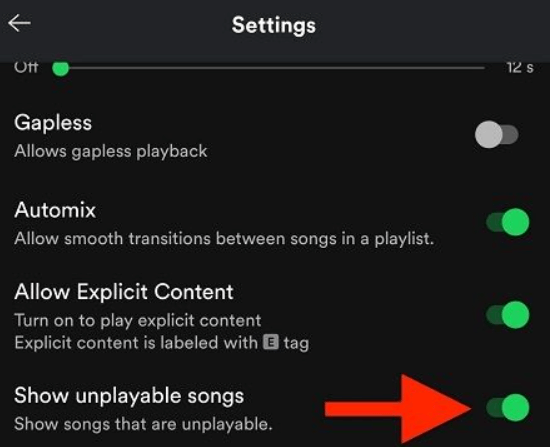 Androidユーザー向けにSpotifyで曲を再表示する方法