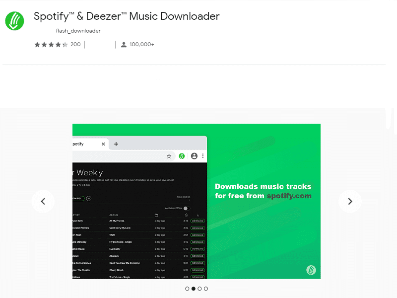 Chrome拡張機能を使用してSpotifyプレイリストをMP3にダウンロードする