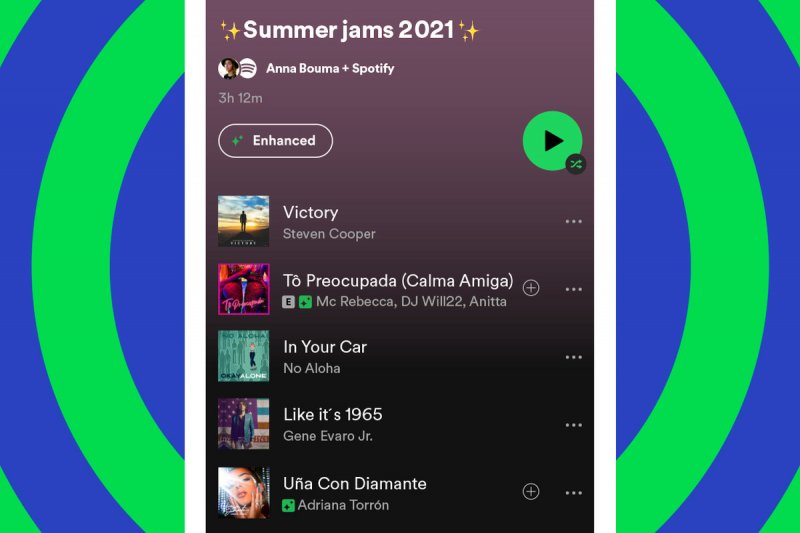 Spotifyにログインしてプレイリストを確認する