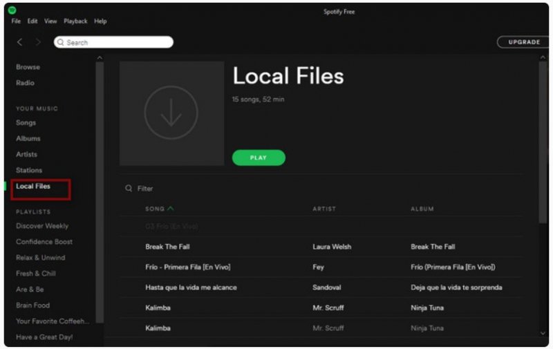 Spotifyでフォルダを選択