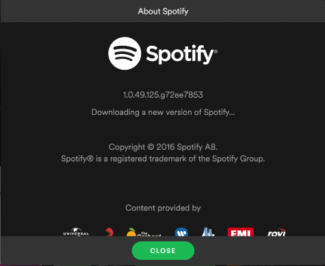 Spotifyアプリを更新する