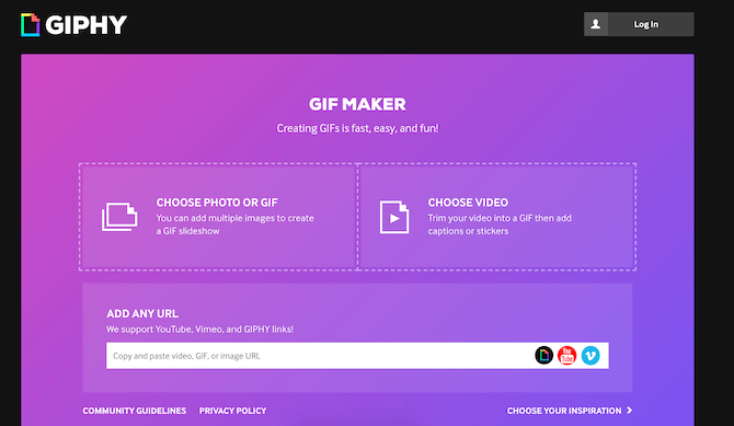 Giphy GIF メーカー