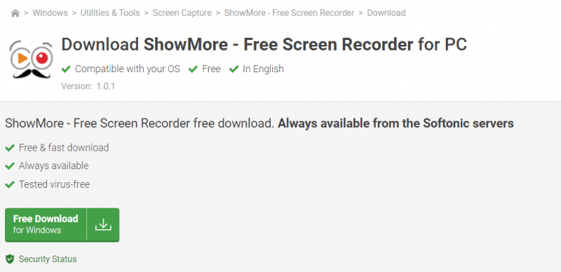 ShowmoreRecorderをインストールしてRedditビデオをダウンロードする